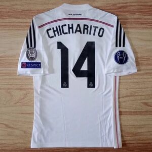 Real Madrid 14/15 UCL  Chicharito #14  Home Jersey Size Medium
